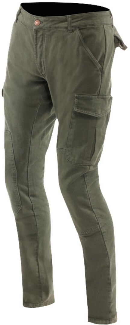 Dainese Cargo Slim Tapered Motorcycle Textile Pants Military Green 33 Figure 1