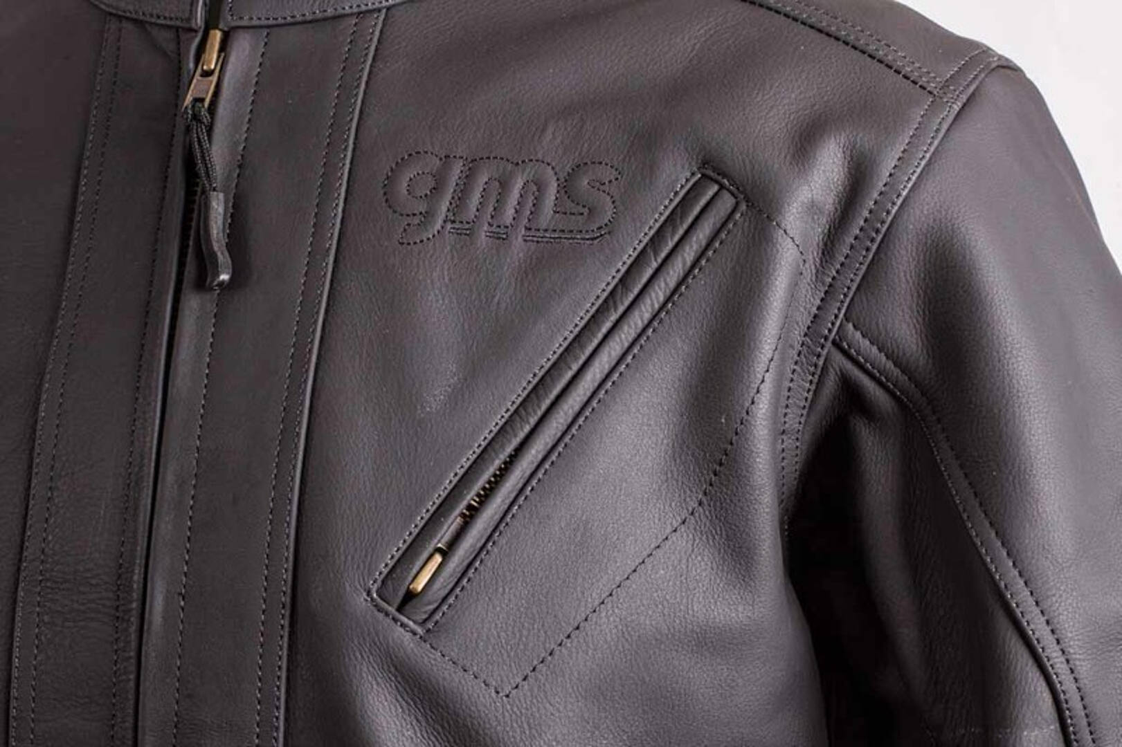 GMS Panther Motorcycle Leather Jacket M Figure 5