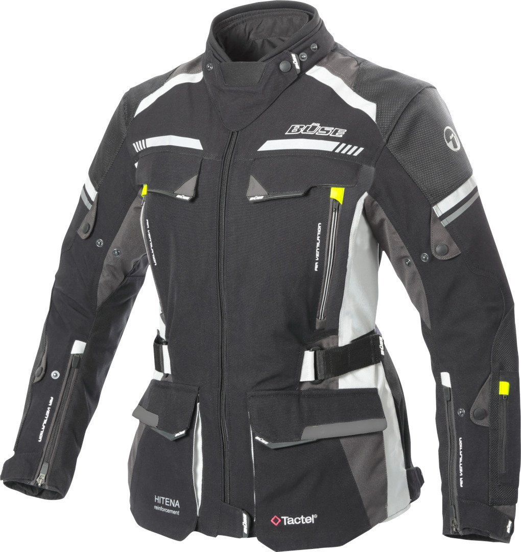 Büse Highland 2 Jaqueta Têxtil de Motocicleta Feminina preto/cinza 40 Figura 1