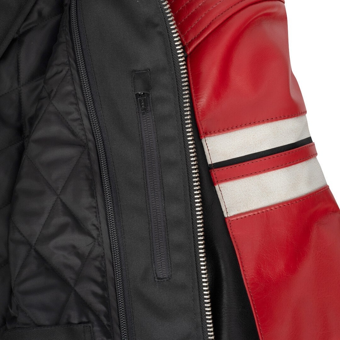 Segura Romeo Motorrad Lederjacke schwarz/rot XL Abbildung 2