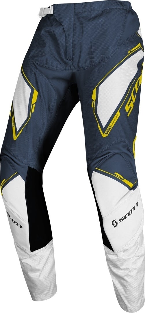 Scott 350 Dirt Regular Motocross bukser blå/gul 34 Figur 1