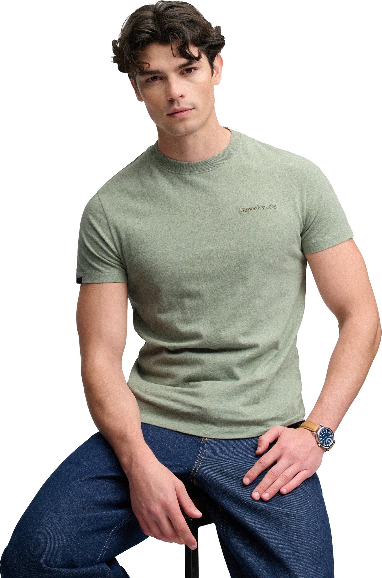 Superdry & Co Essential Company Logo Tricou verde S Figura 4