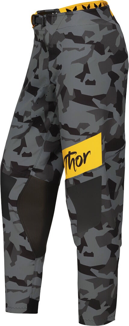 Thor Sportmode Shadow Dame Motocross bukser grå/sort/gul 1/2 Figur 2