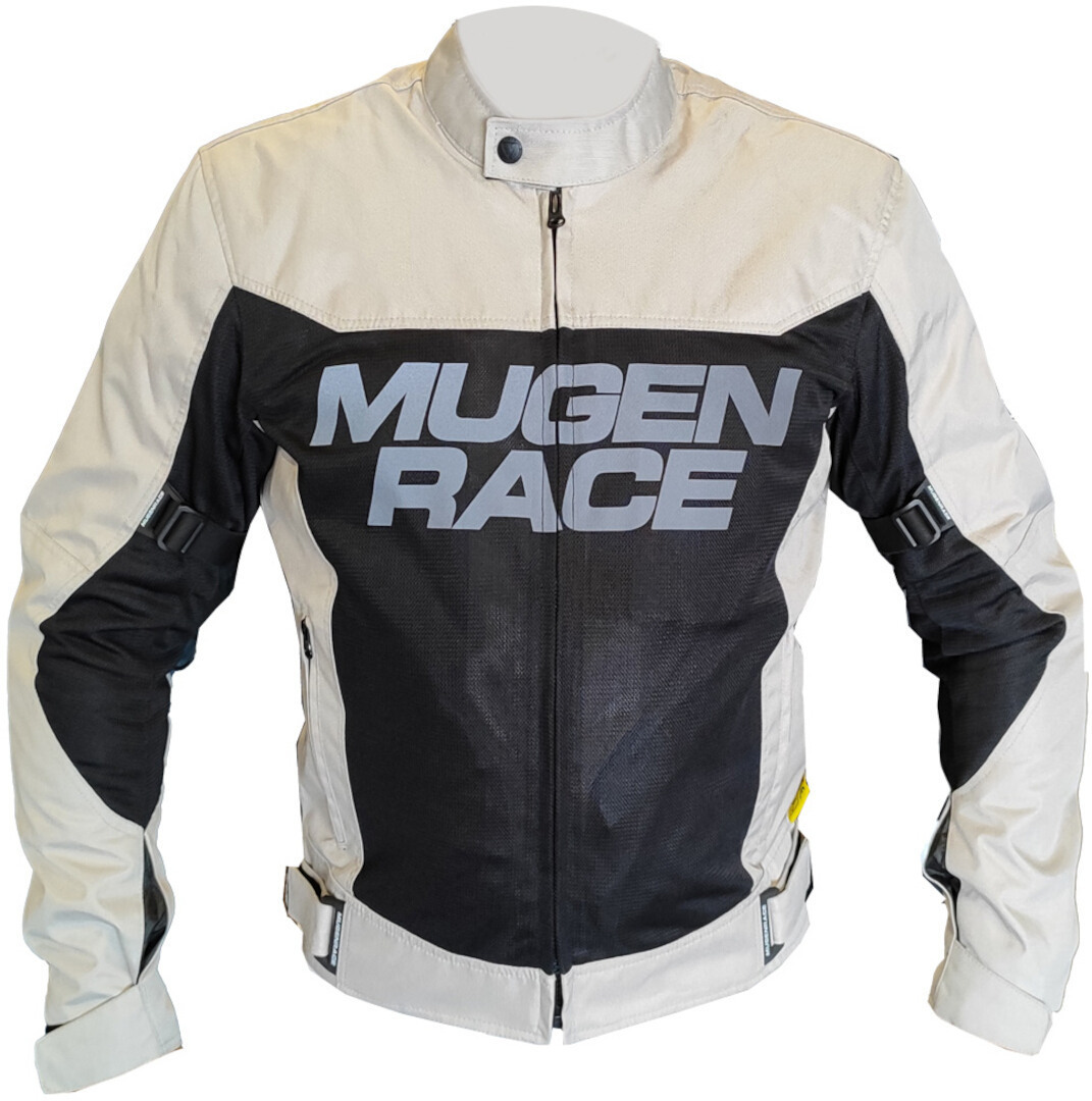 MUGENRACE Sunny Motorcykel Textil Jacka svart/ljusgrå XXL Figur 1