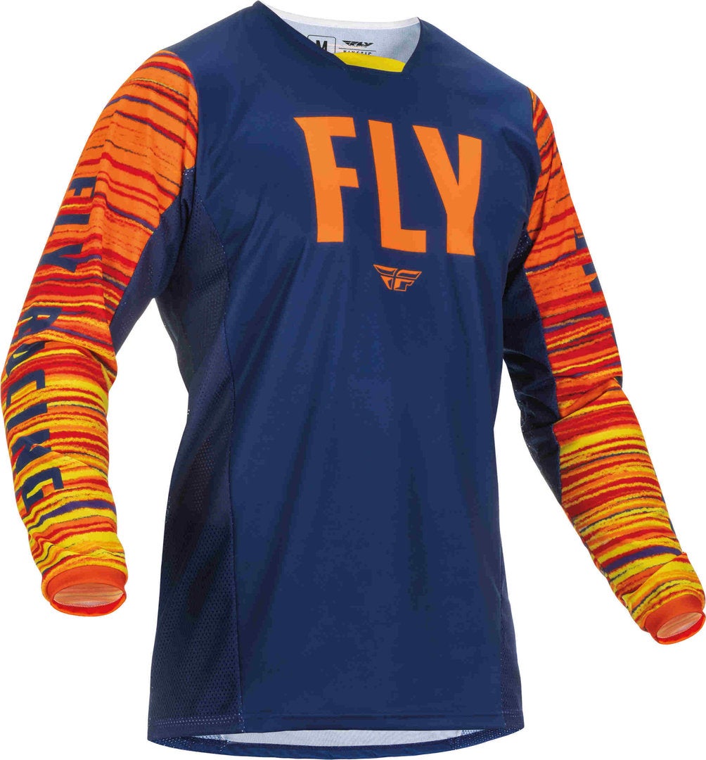 Fly Racing Kinetic Wave Motocross Jersey dark blue/orange XXL Figure 1