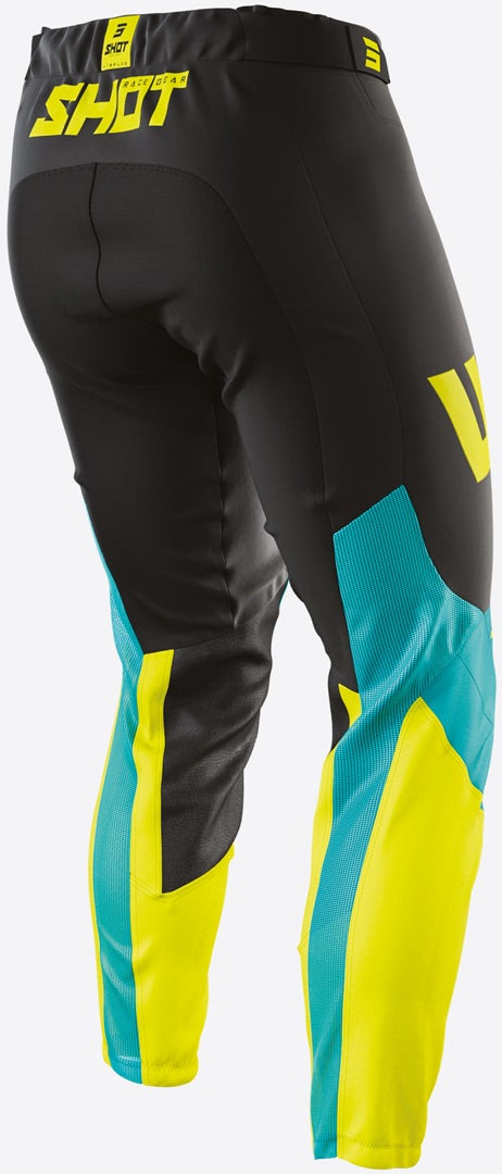 Shot Aerolite Airflow Motocross bukser Sort/turkis 42 Figur 2