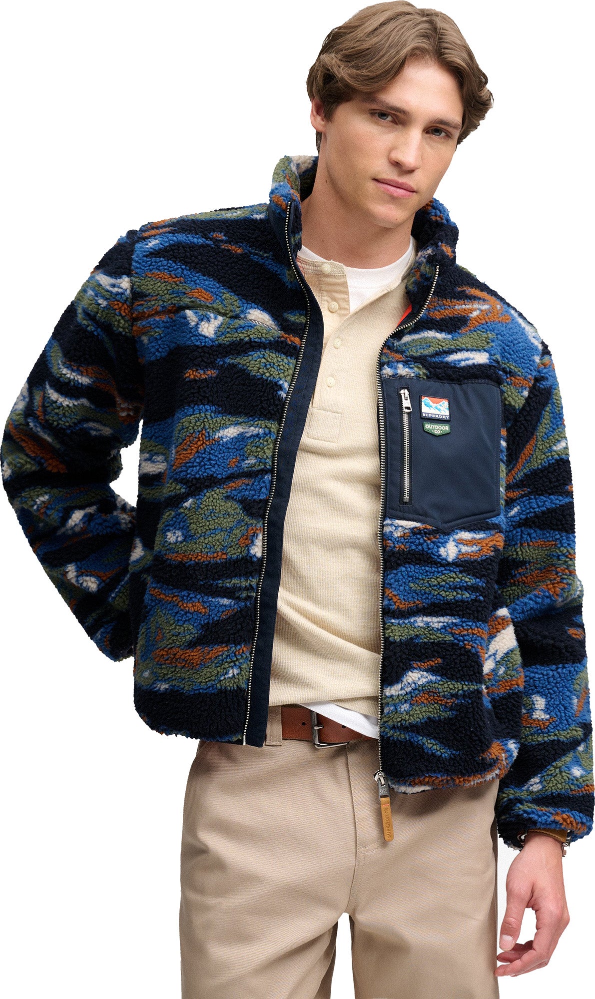 Superdry & Co Terrain フリースジャケット 海軍 M 図7