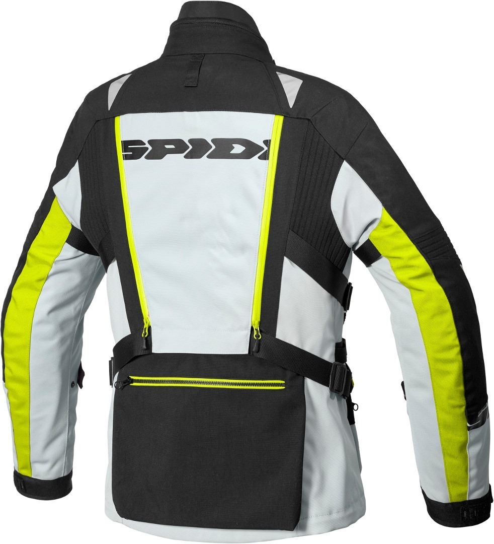 Spidi H2Out Allroad Motorcycle Textile Jacket black/grey/yellow L Figure 16