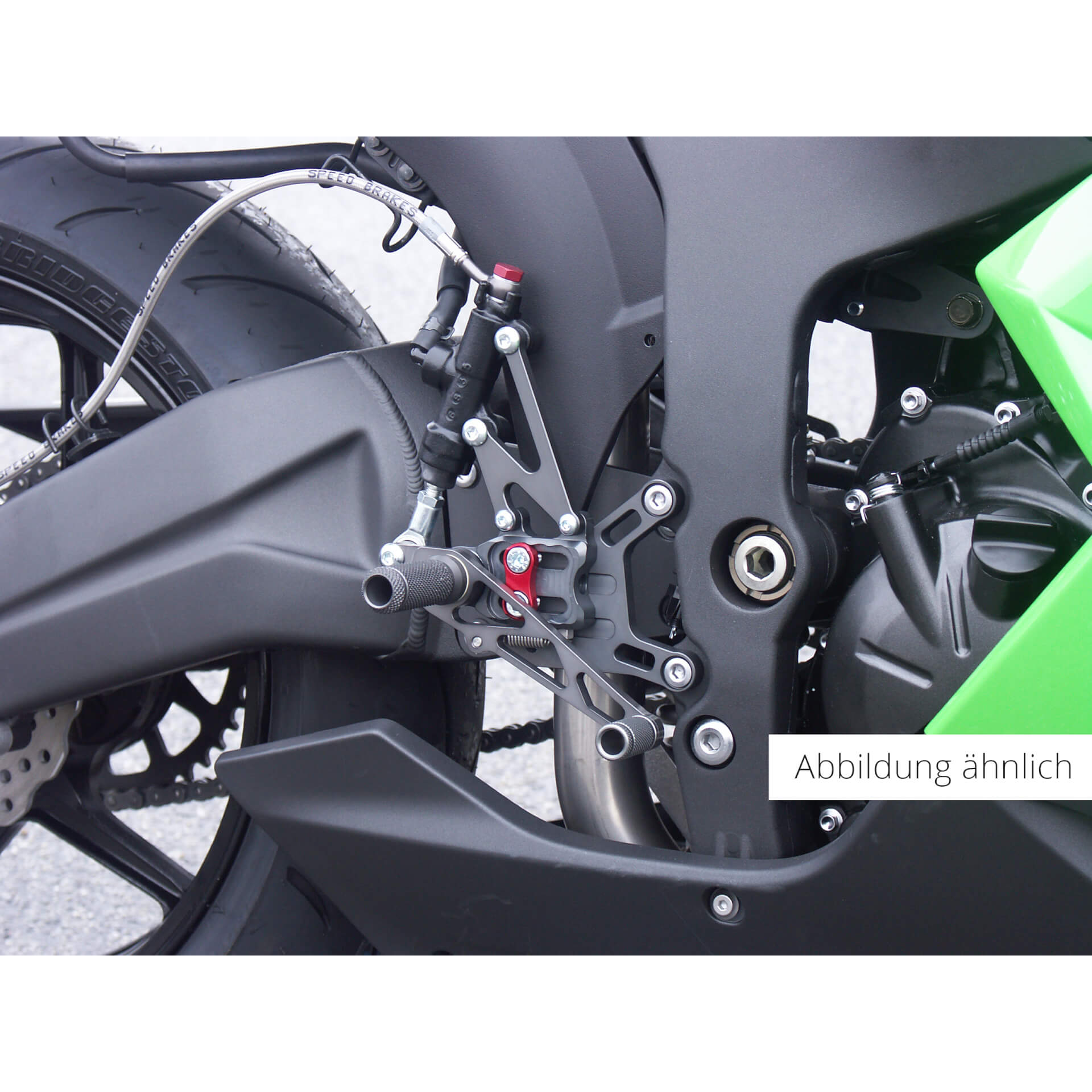 LSL Ersatzteil 2-Slide Fußrastenanlage 118K084, ZX-6 R 98-02 / ZX-9 R 98- Partea frânei Figura 1