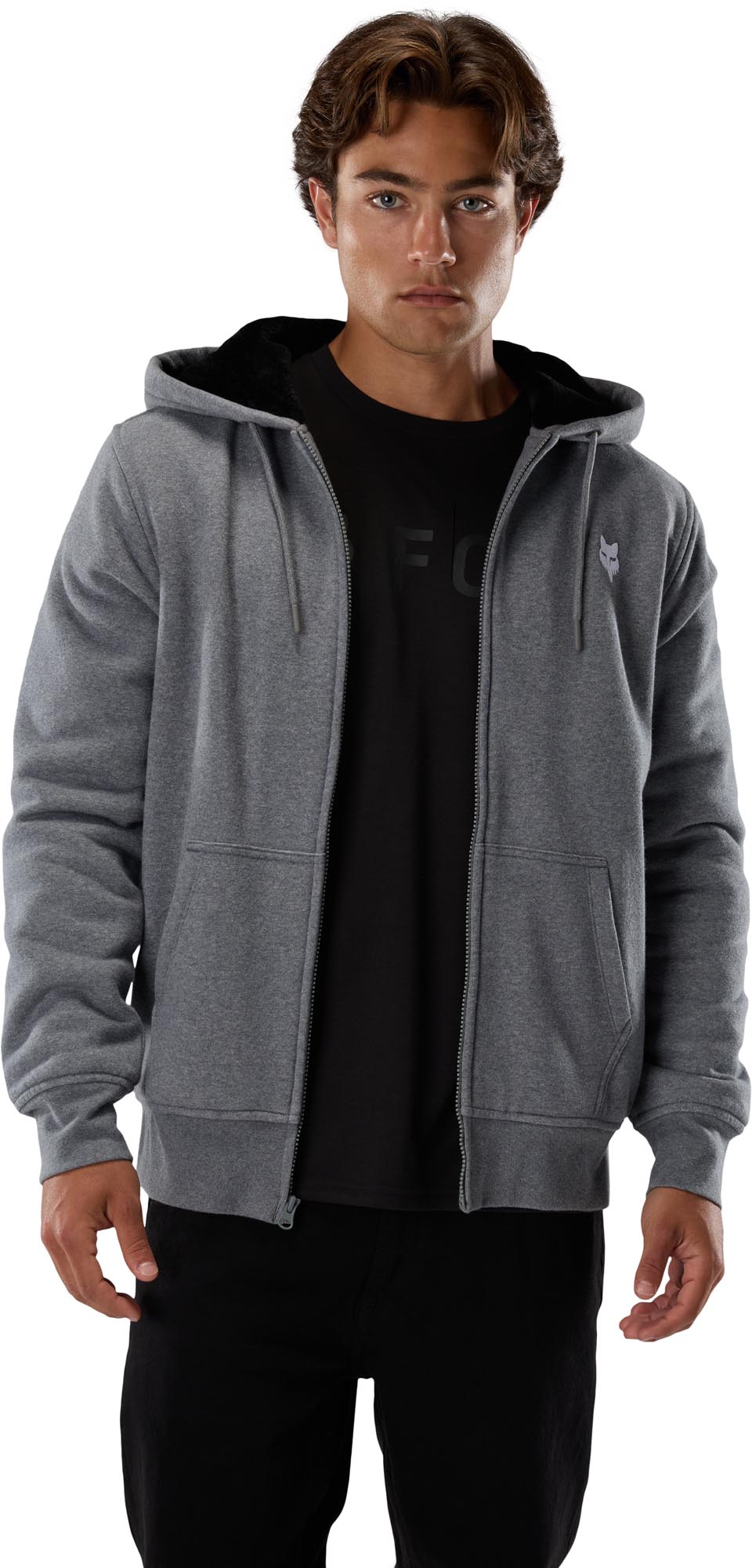 FOX Head Sasquatch Fleece Zip Hoodica Grafit M Slika 3