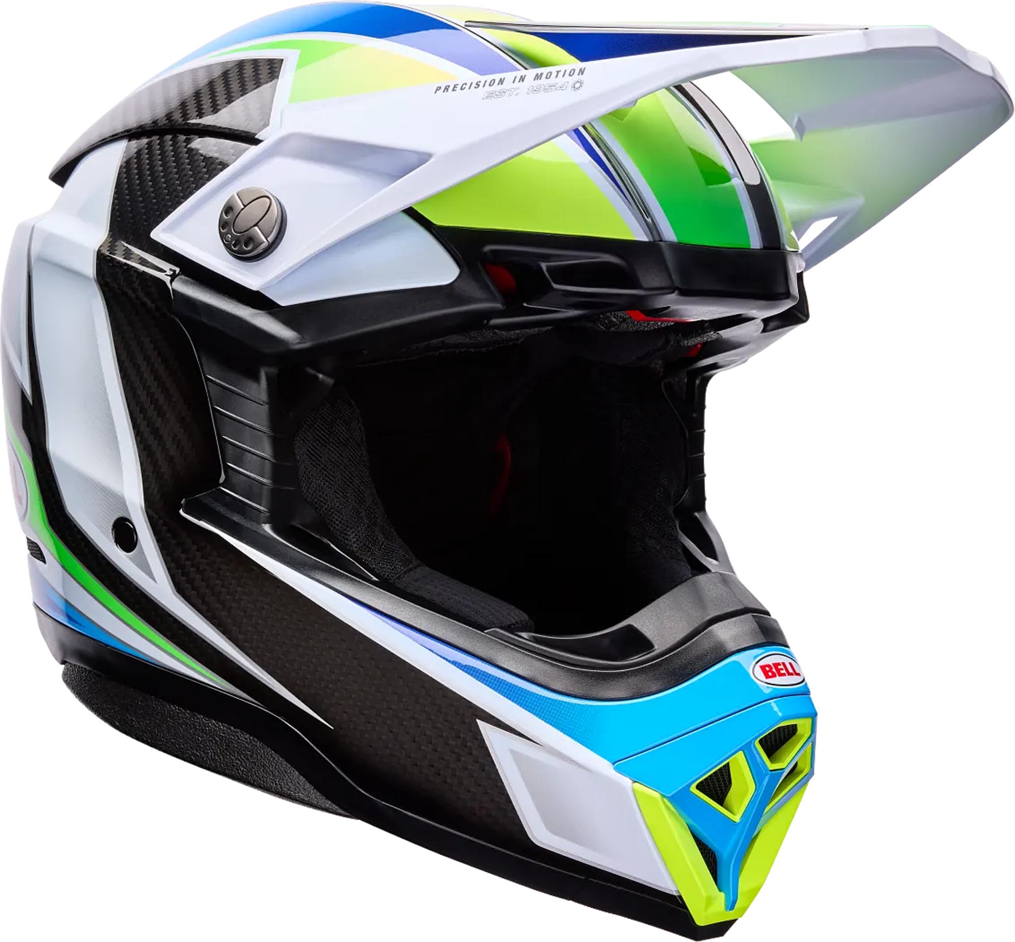 Bell Moto-10 Spherical Grid Casco da motocross bianco/blu S (55/56) Figura 1