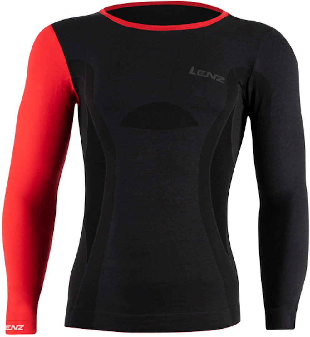 Lenz 6.0 Merino Crew Neck Functioneel Overhemd Zwart L Figuur 2