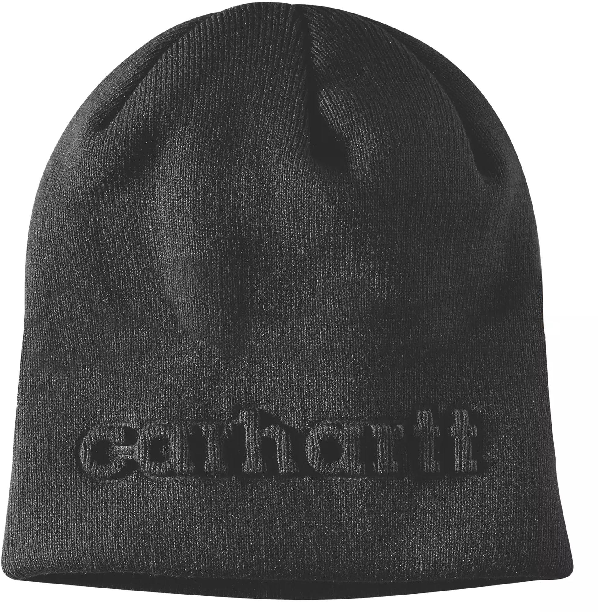 Carhartt Embossed Beanie Svart Figur 1