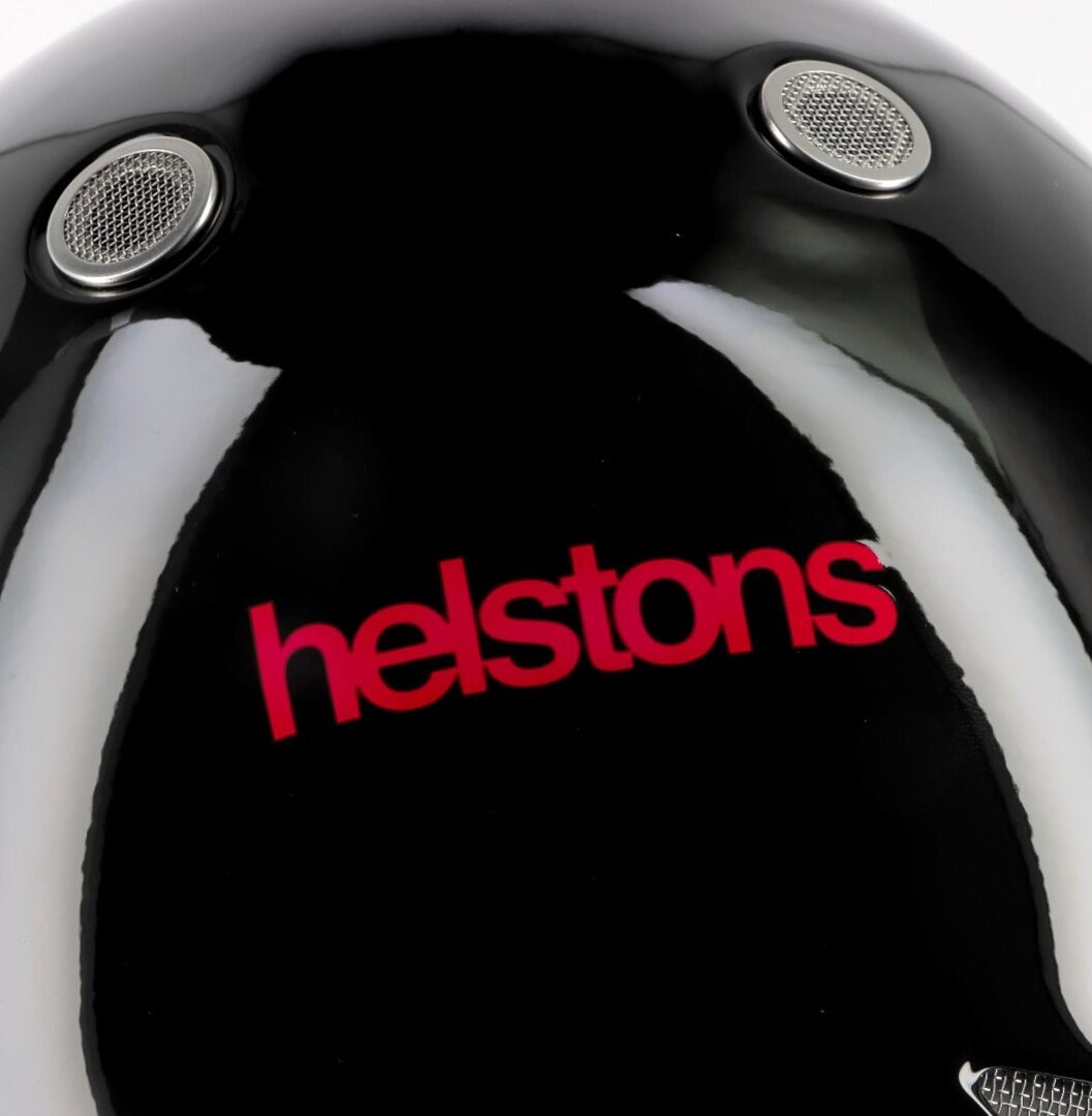 Side view of Helstons Naked Full Face Brilliant Carbon Helmet