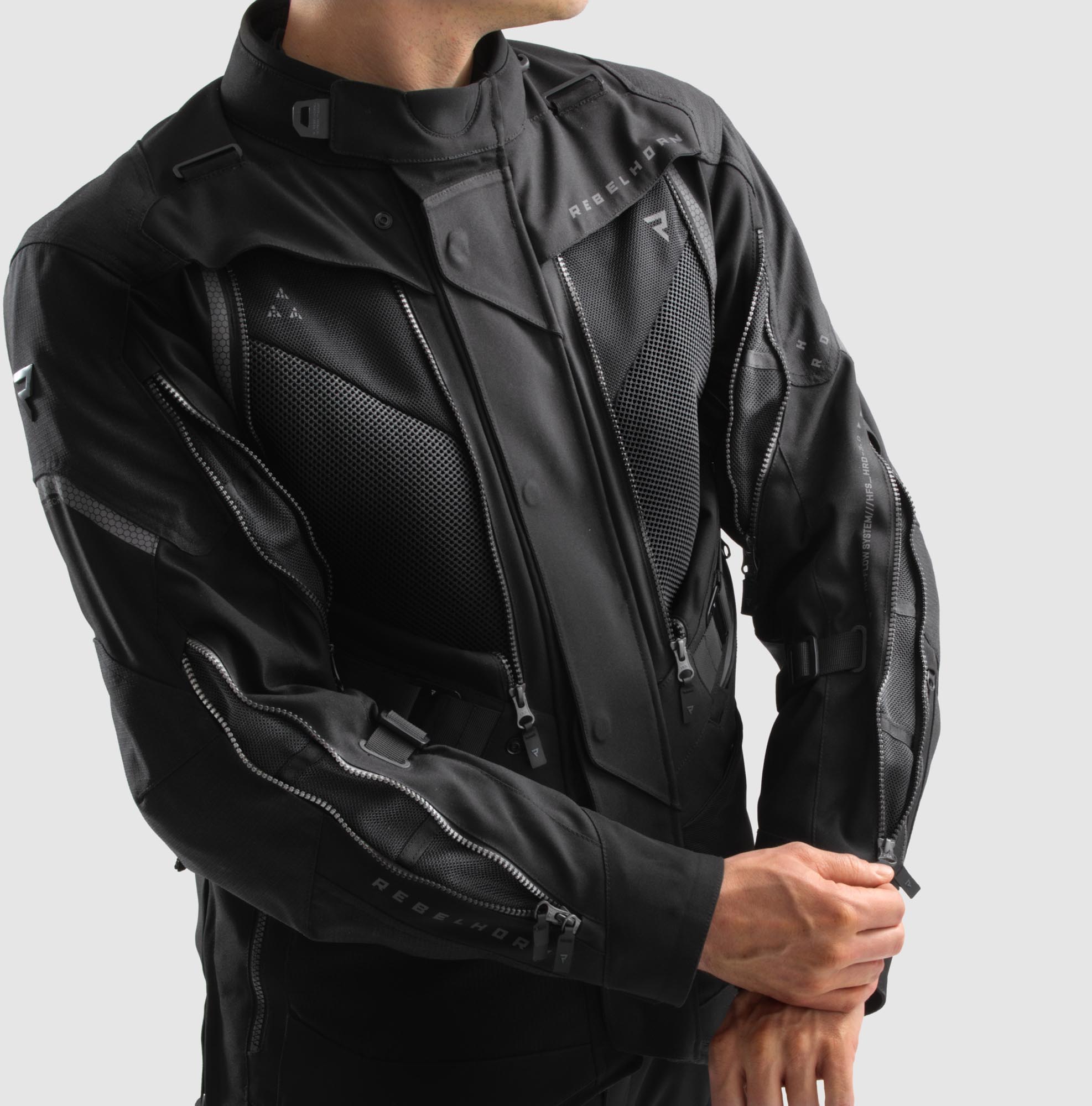 Rebelhorn Hardy 3.0 waterproof Motorcycle Textile Jacket black L Figure 4