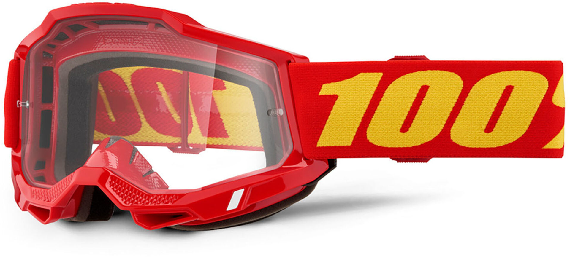 100% Accuri II Essential Motocross Glasögon röd/gul Figur 1