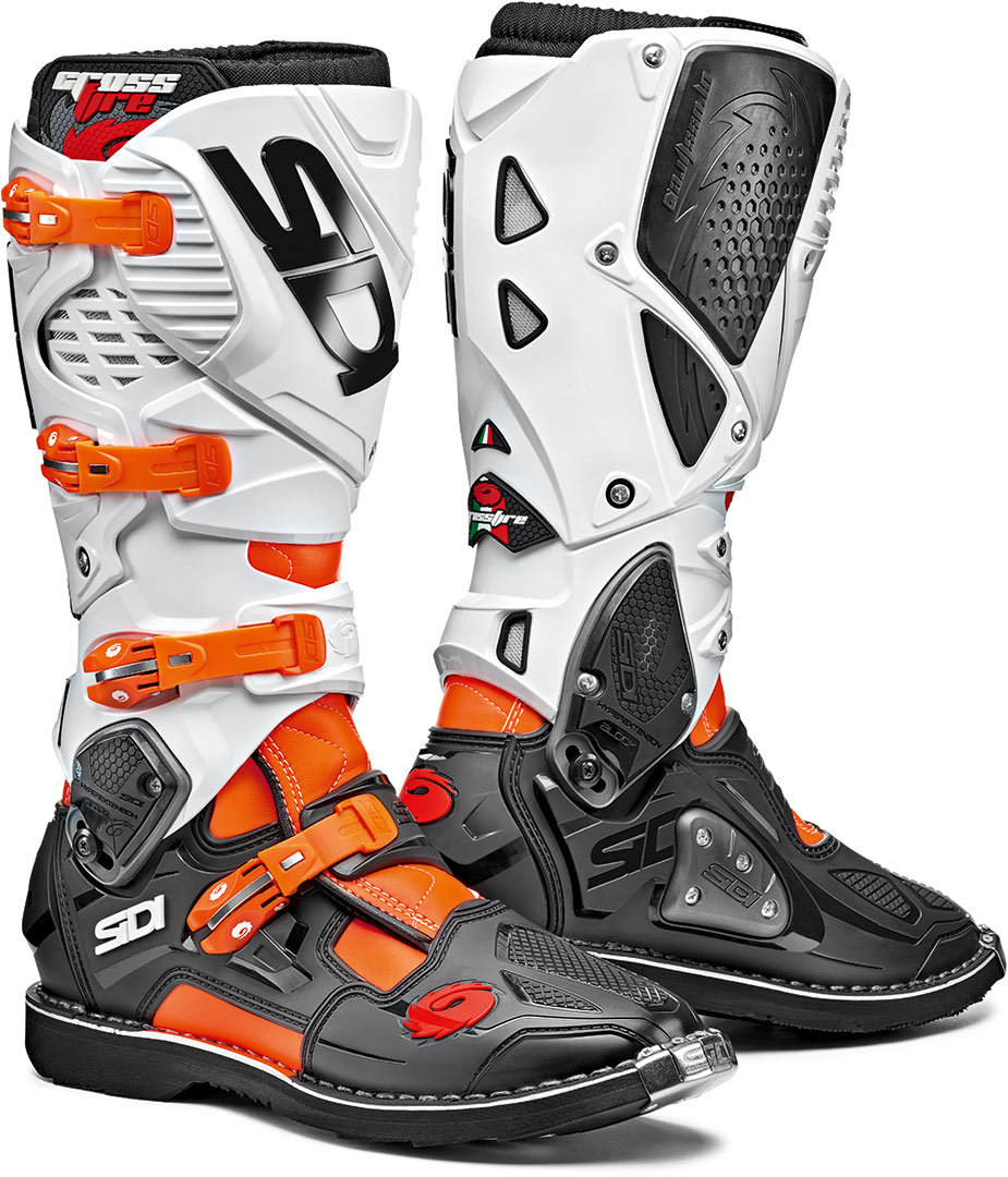 Sidi Crossfire 3 Motocross Stiefel schwarz/weiß/orange 41 Abbildung 1