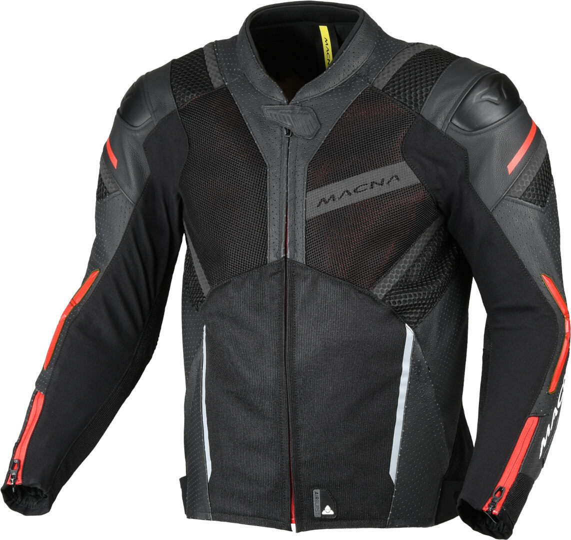 Macna Galvic perforated Motorcycle Leather/Textile Jacket-image-909743744