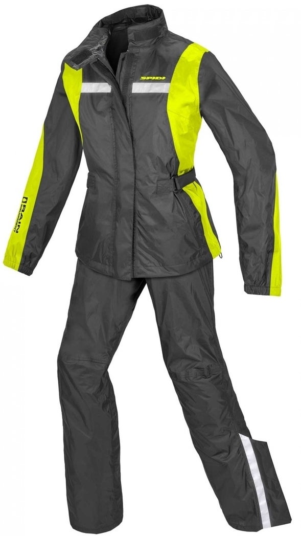 Spidi Touring Rain Kit Tuta da pioggia da moto da donna a due pezzi giallo M Figura 1