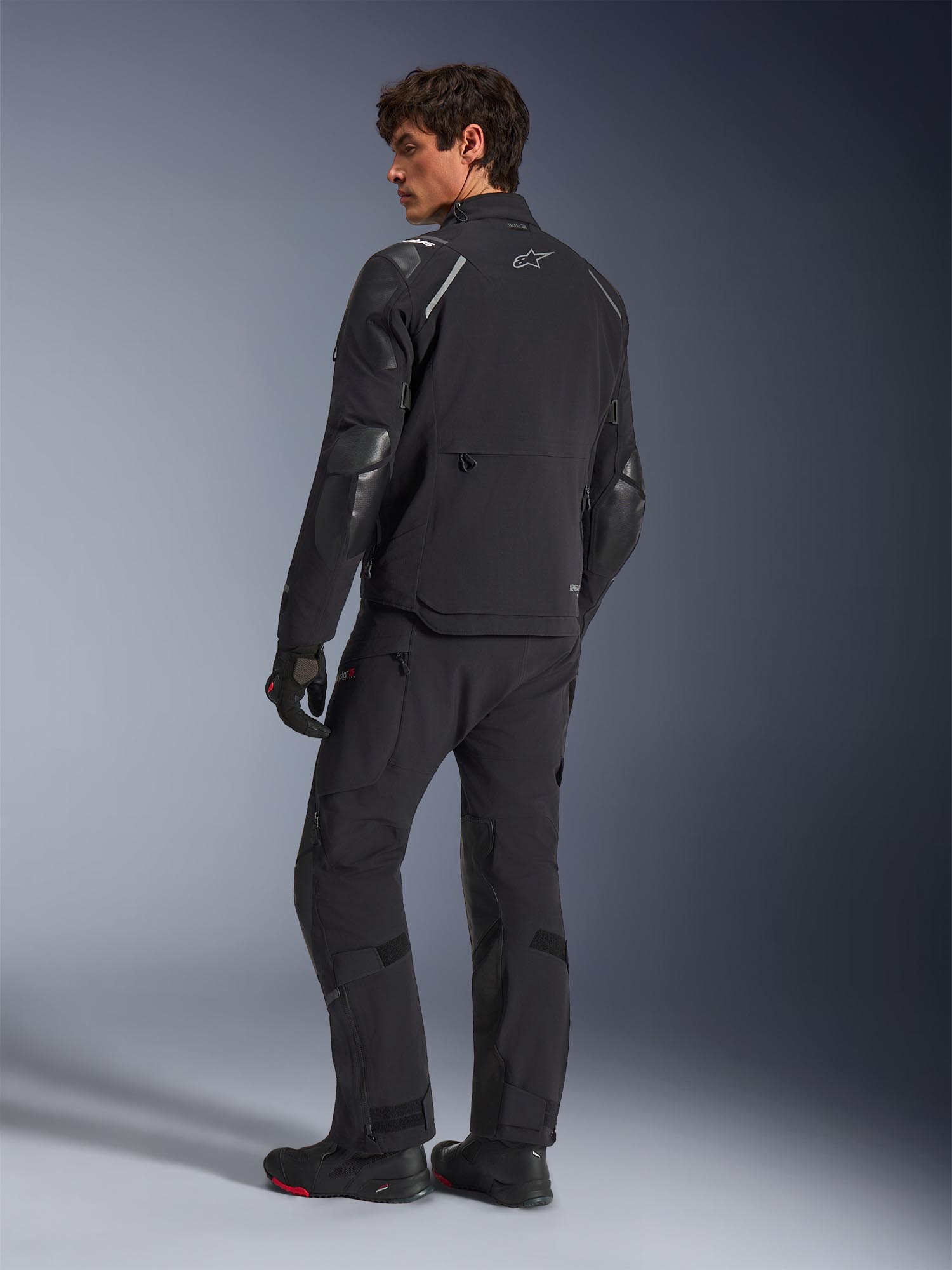 Alpinestars Andes Pro Drystar XF Veste textile moto imperméable noir/gris foncé L Figure 4