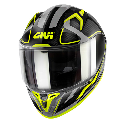 GIVI 50.8 Brave Hjälm svart matt/titan/gul XS Figur 1