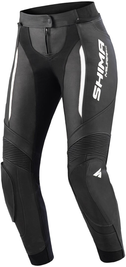 SHIMA Miura 2.0 Dame Motorcykel LæderBukser Sort/hvid 34 Figur 1