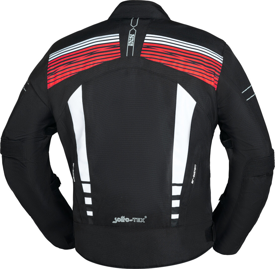 IXS RS-400-ST 3.0 Waterproof Motorcycle Textile Jacket black/white/red L Figure 2