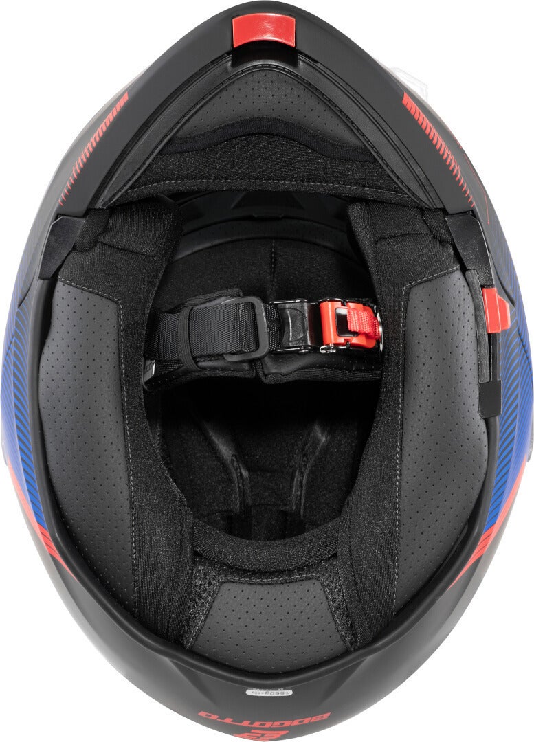 Bogotto H271 Wayke Casque Noir mat/rouge/bleu M (57/58) Figure 8