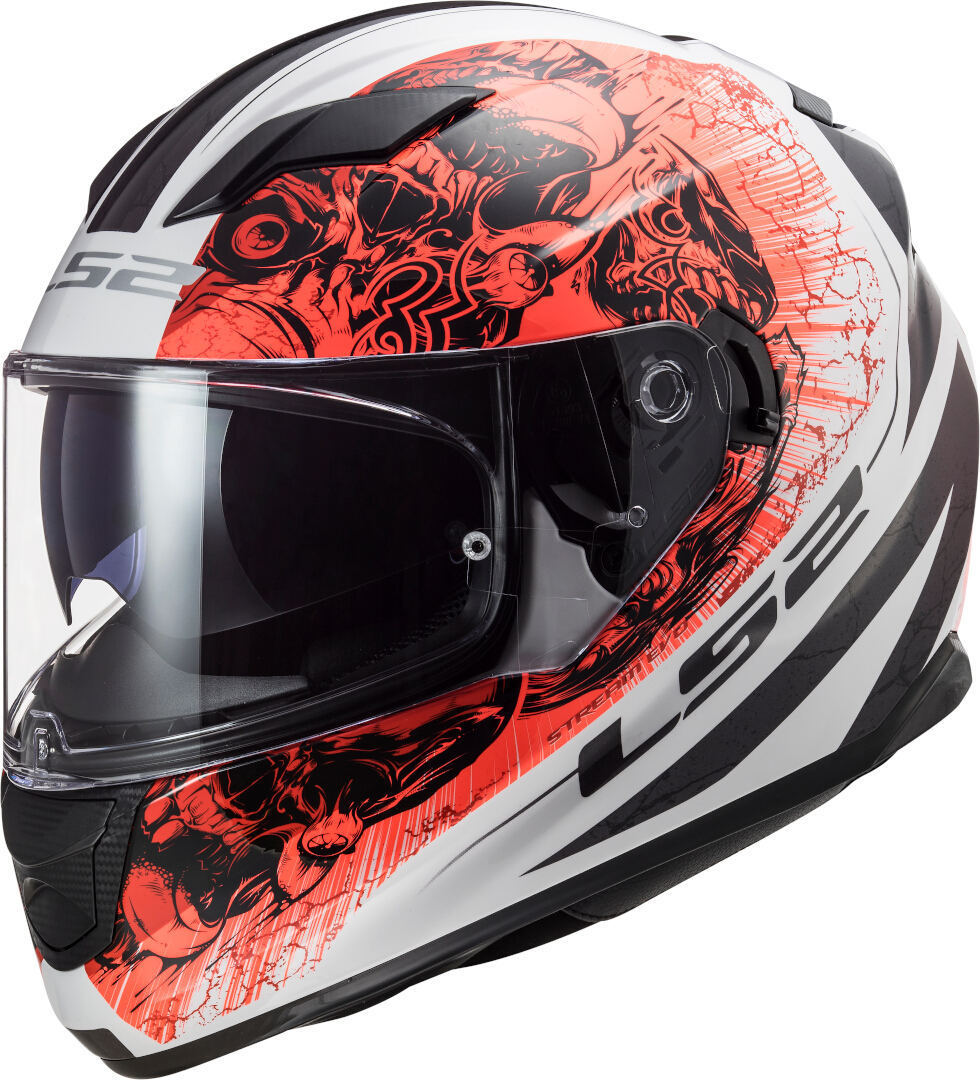 LS2 FF320 Stream Evo Throne Casque Blanc/Orange M (57/58) Figure 1