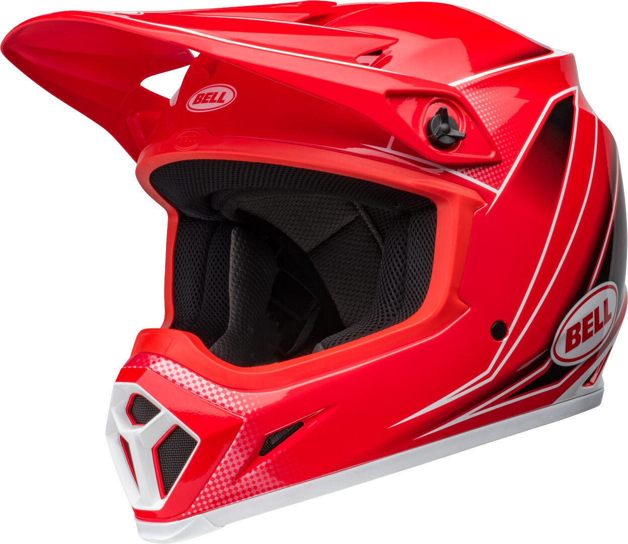 Bell MX-9 Mips Zone Capacete de Motocross vermelho/preto/branco XXL (63/64) Figura 1