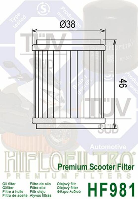 Hiflofiltro Oljefilter - HF981 Figur 4
