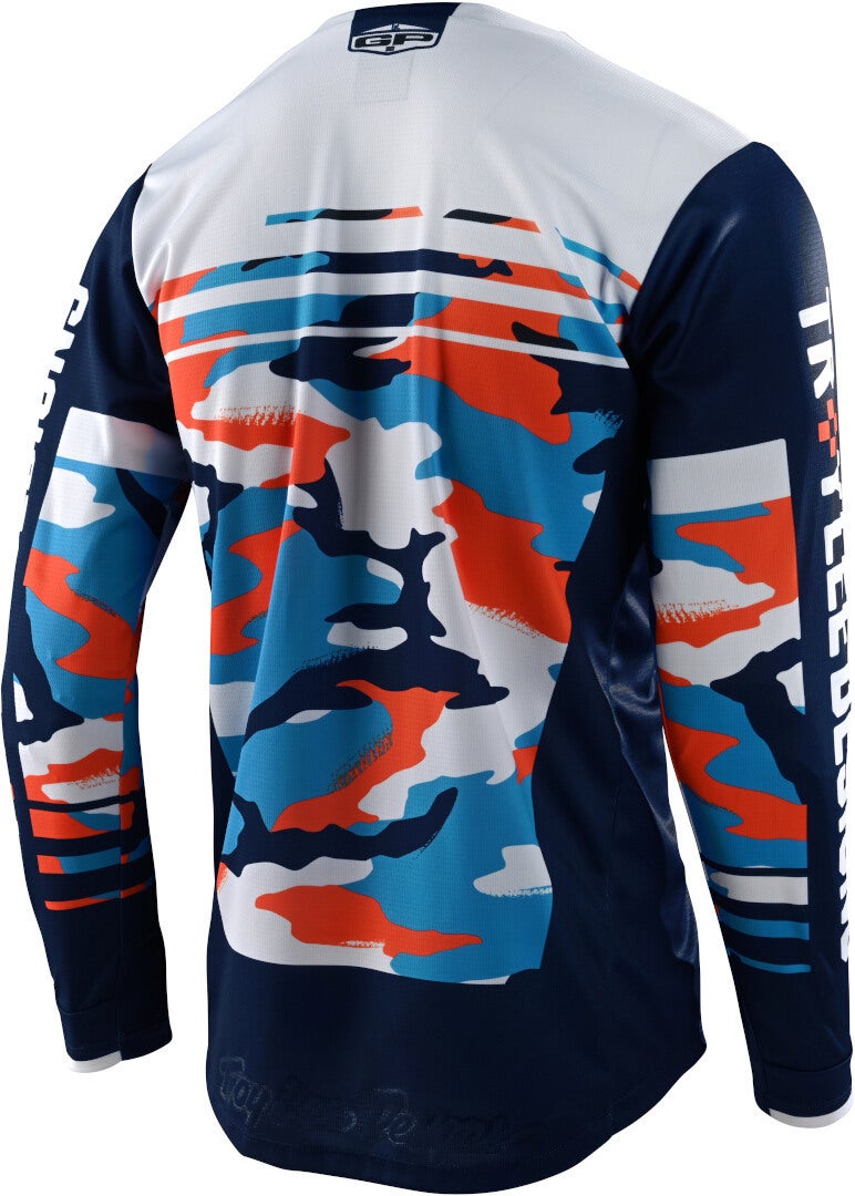 Troy Lee Designs GP Formula Camo Mládežnický motokrosový dres tmavě modrá/světle modrá/bílá L Obrázek 2