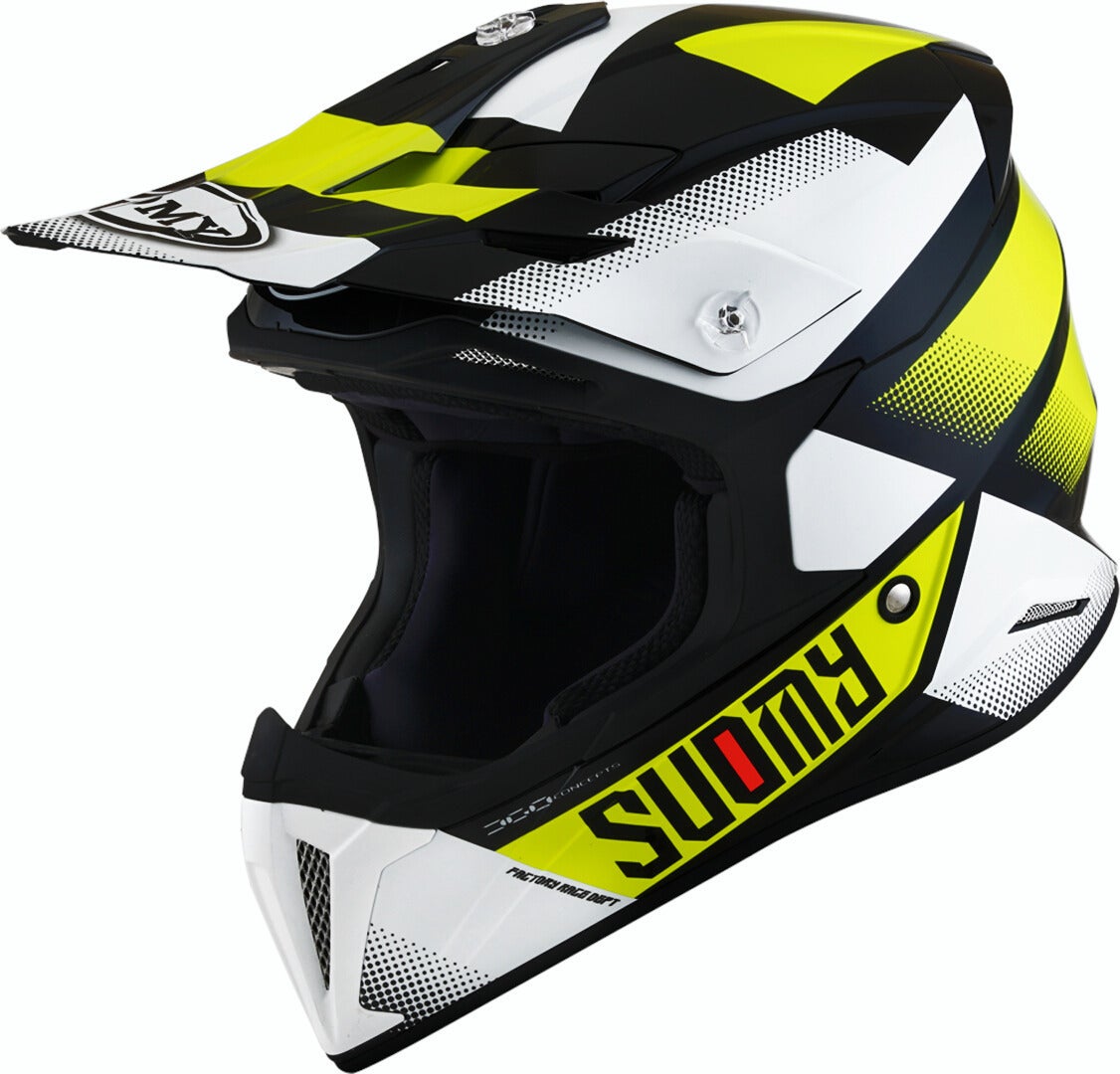 Suomy X-Wing Grip Motocross Helm schwarz/weiß/gelb L Abbildung 7