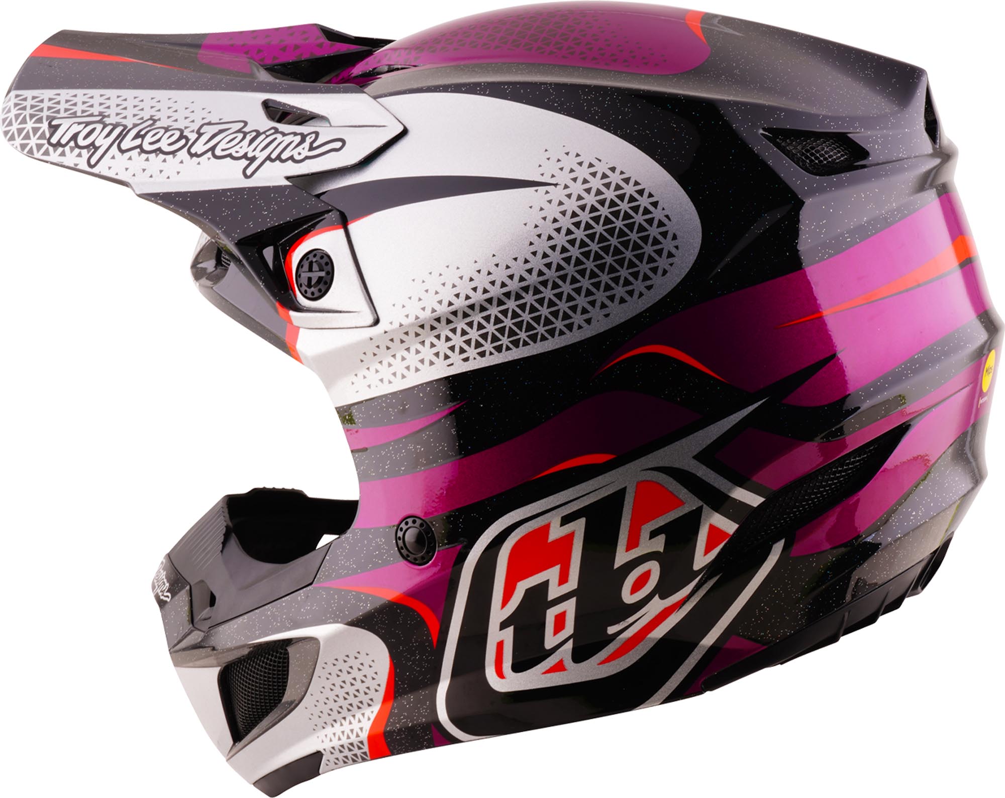 Troy Lee Designs SE5 Polycarbonate MIPS Aura Motocrosshjelm violet/sort XL (60/61) Figur 6