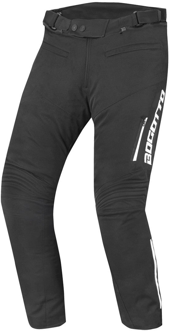 Bogotto Sparrow Waterproof Motorcycle Textile Pants black/white L Figure 1