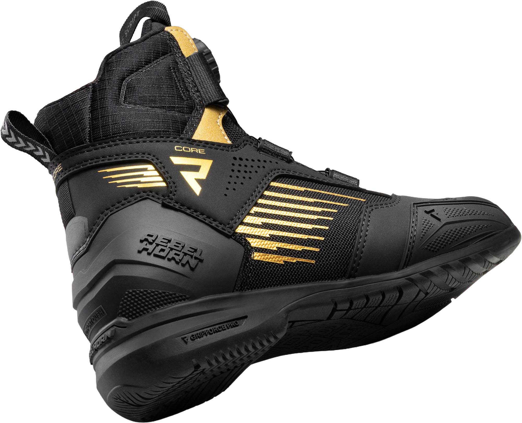 Rebelhorn Core Damer Motorcykelsko Sort/guld 40 Figur 5