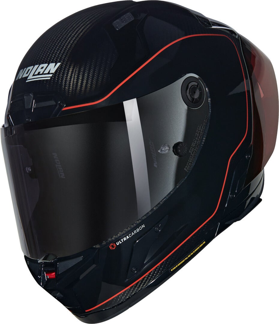 Nolan X-804 RS Ultra Carbon Asso Di Picche Casco nero/rosso S (56) Figura 1