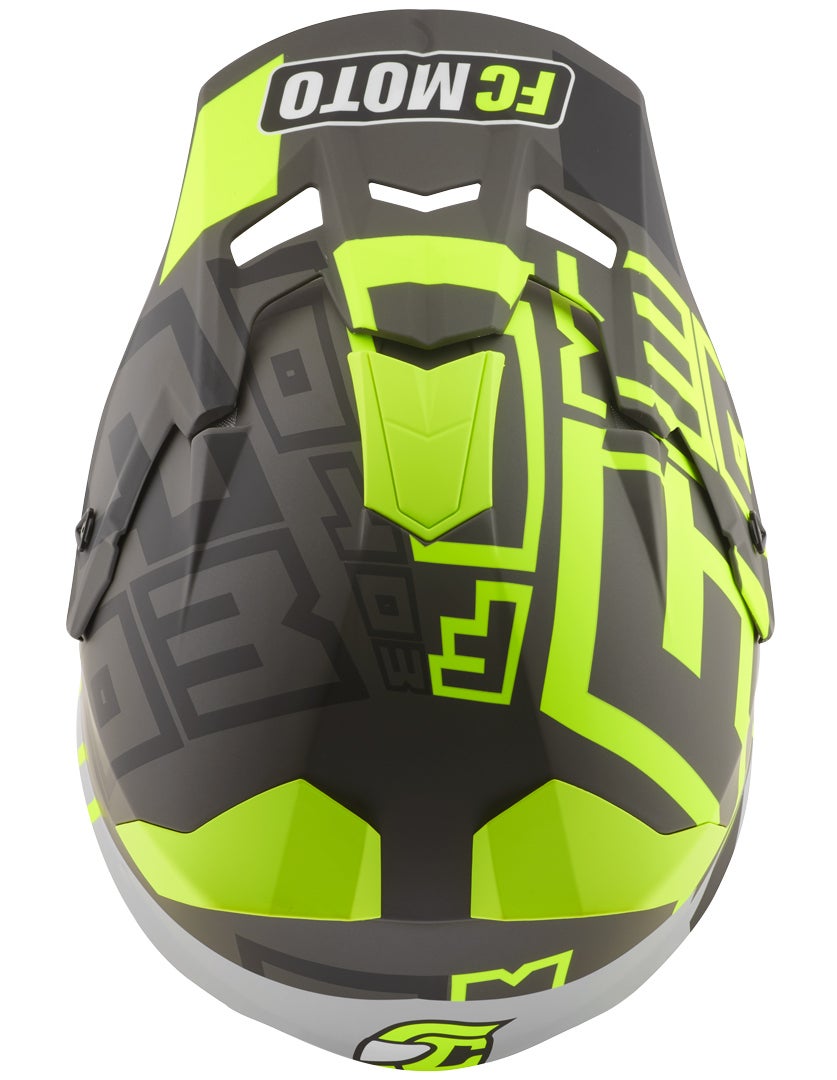 FC-Moto Merkur Flex Casco Motocross nero/giallo 2XL Figura 7