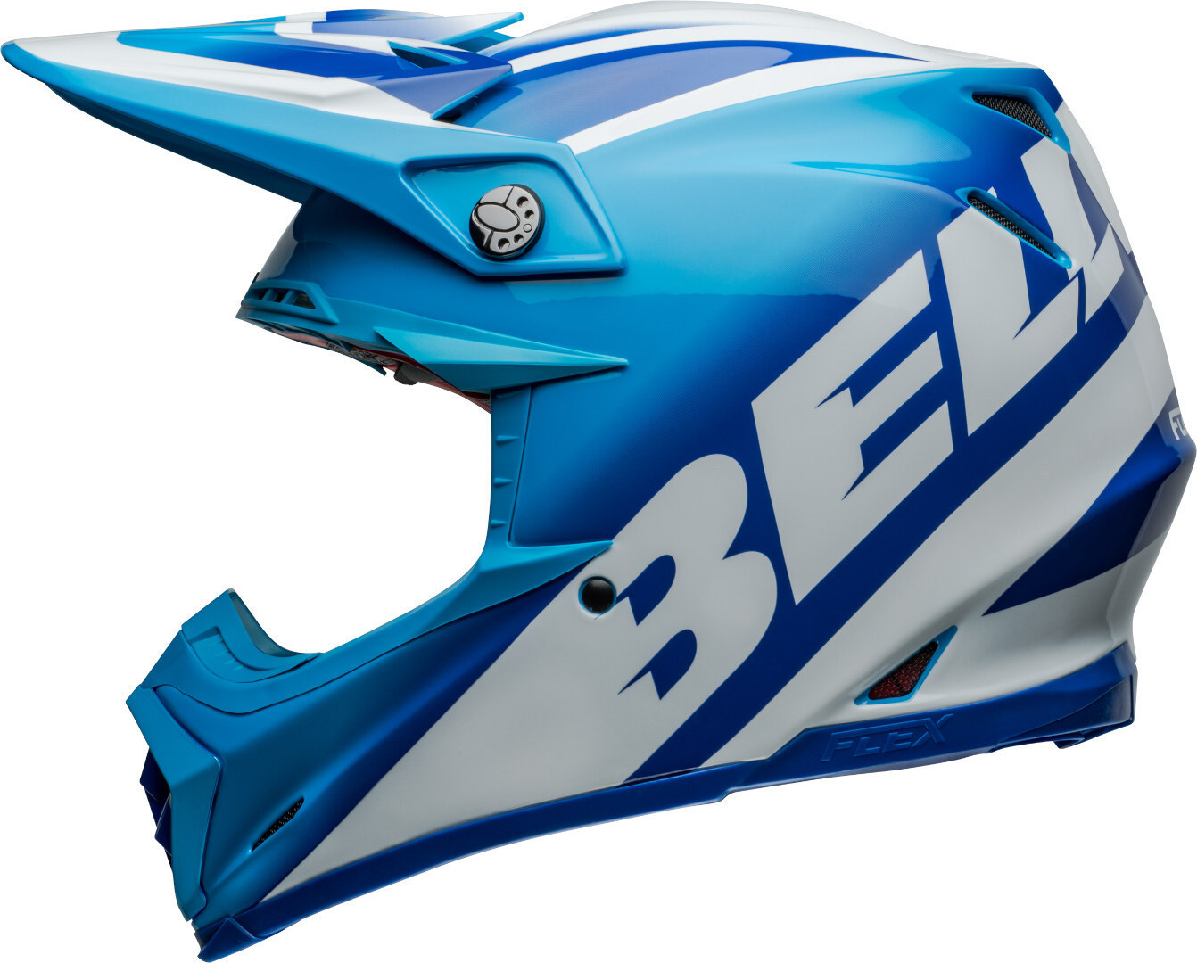 Bell Moto-9S Flex Rail Cască de motocross Albastru/Alb L (58/59) Figura 5