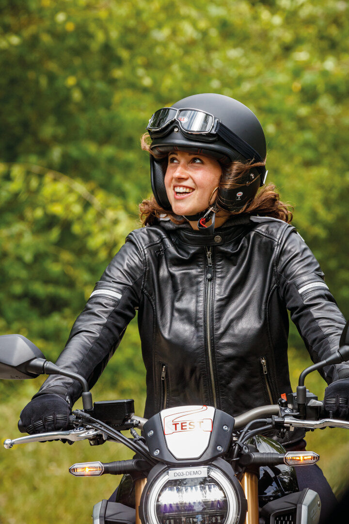 Richa Toulon 2 Damer Motorcykel Läderjacka svart 34 Figur 4