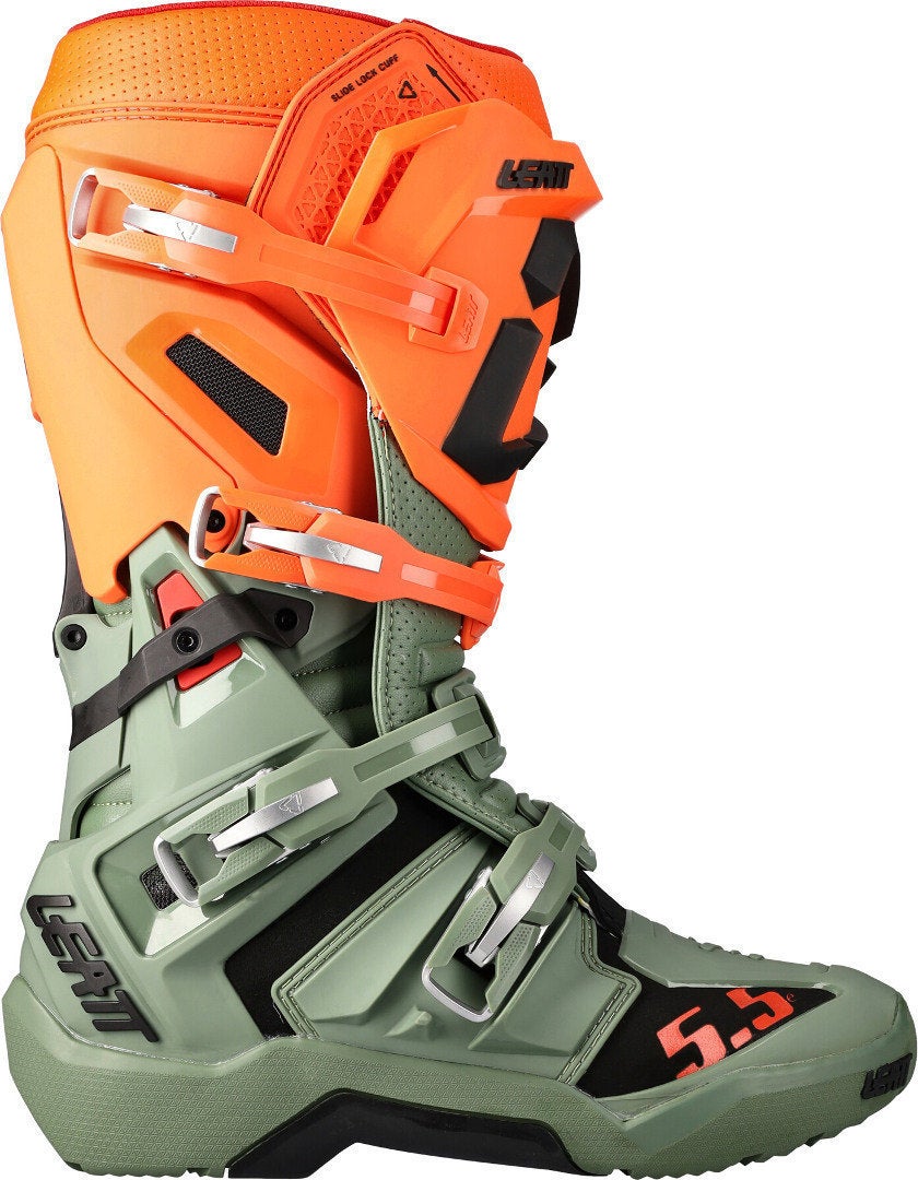 Leatt Moto 5.5 Flexlock Enduro Motocross Boots olive/orange 42 Figure 2