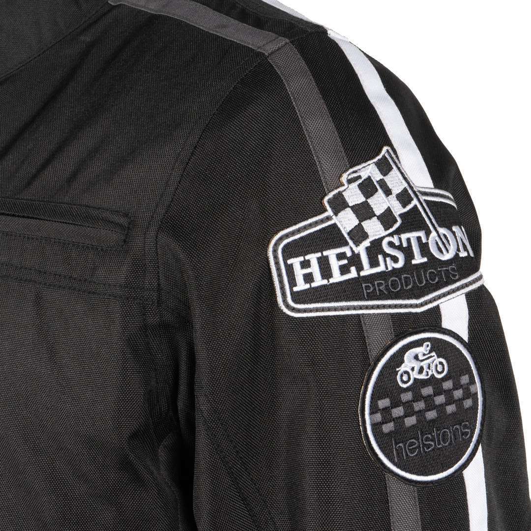 Helstons King Giacca tessile moto nero M Figura 5