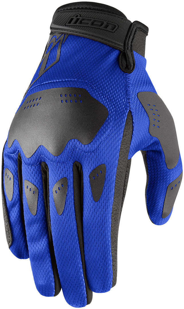 Icon Hooligan Motorradhandschuhe blau 4XL Abbildung 1