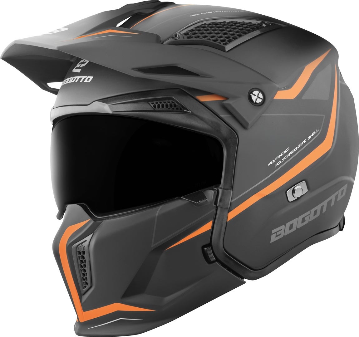 Bogotto Radic WN-ST 22.06 Hjelm orange/sort S Figur 2