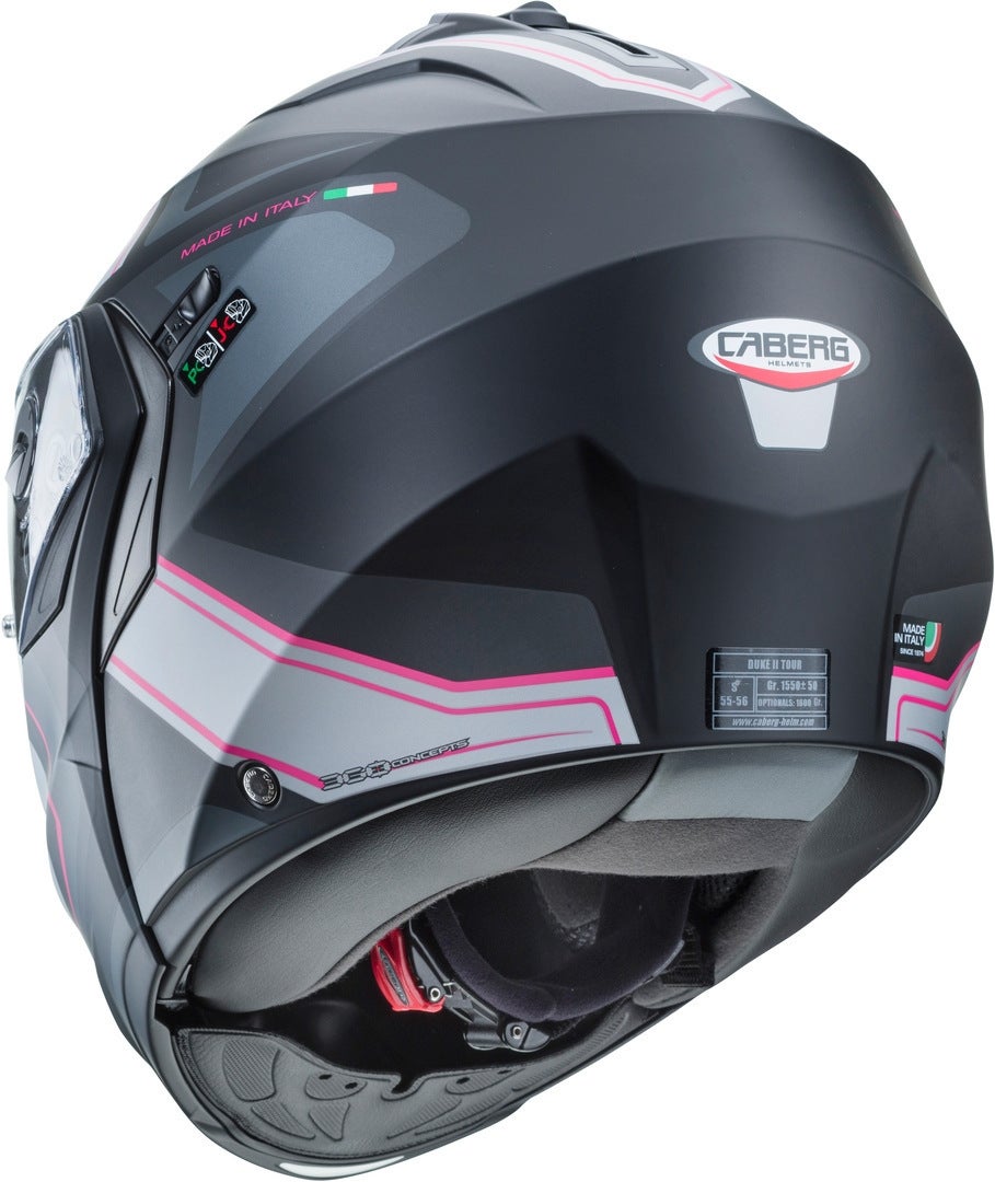 Caberg Duke X Tour Klapphelm grau/fuchsia S (55/56) Abbildung 2