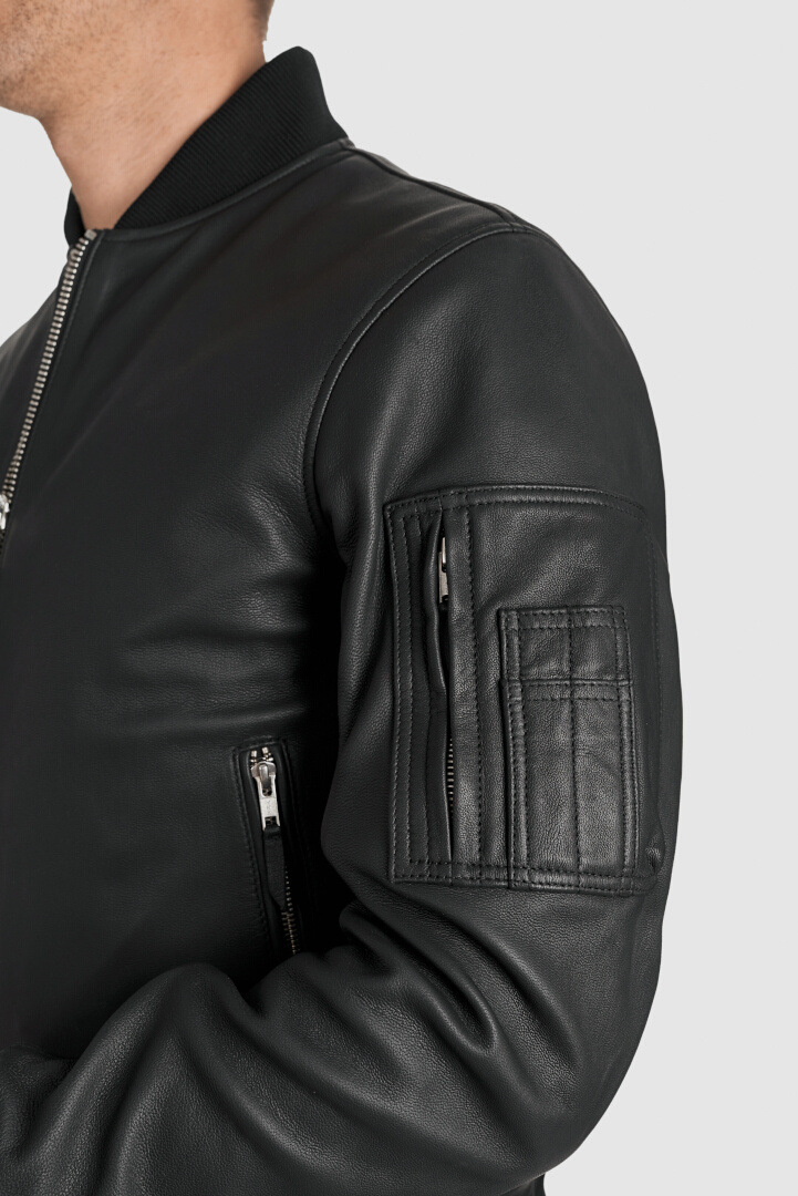 Pando Moto Falcon Aviator Leather Jacket M Figure 6