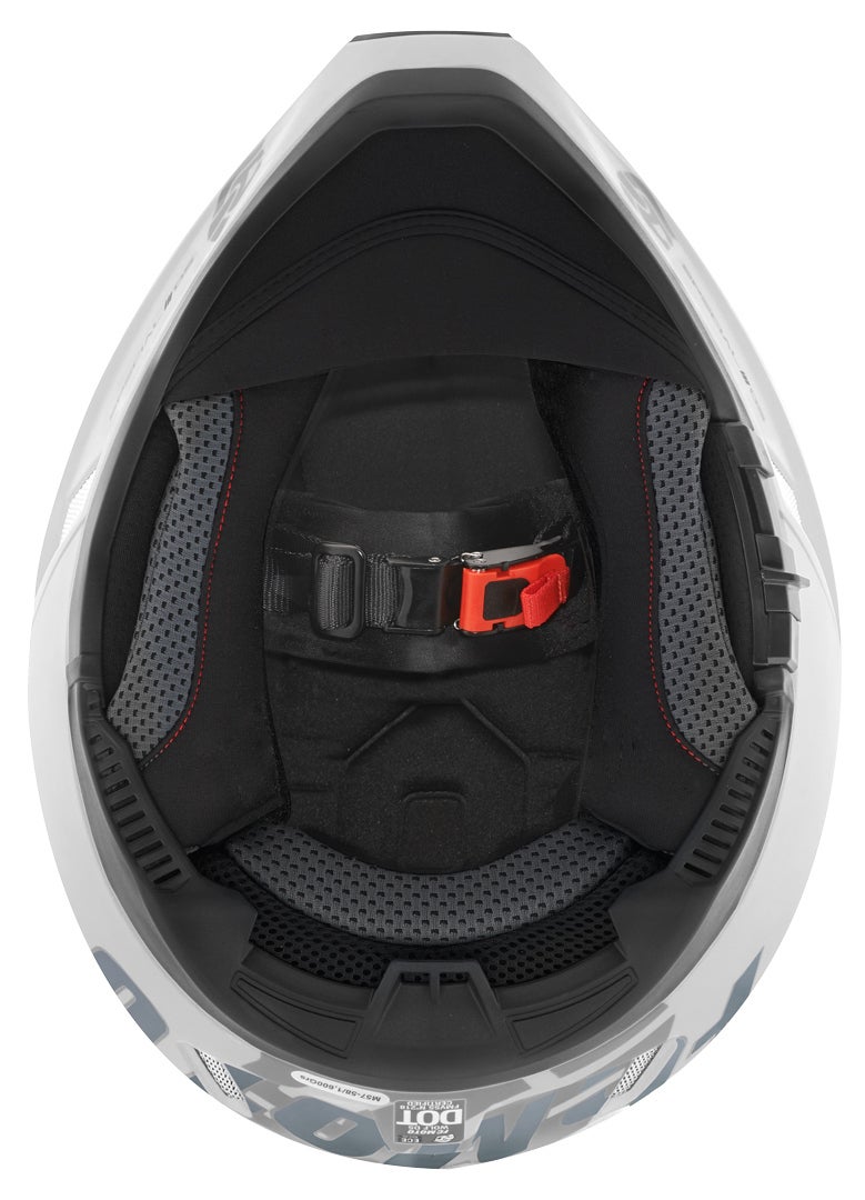 FC-Moto Merkur Pro Straight Casque d’enduro Blanc mat 2XL Figure 10