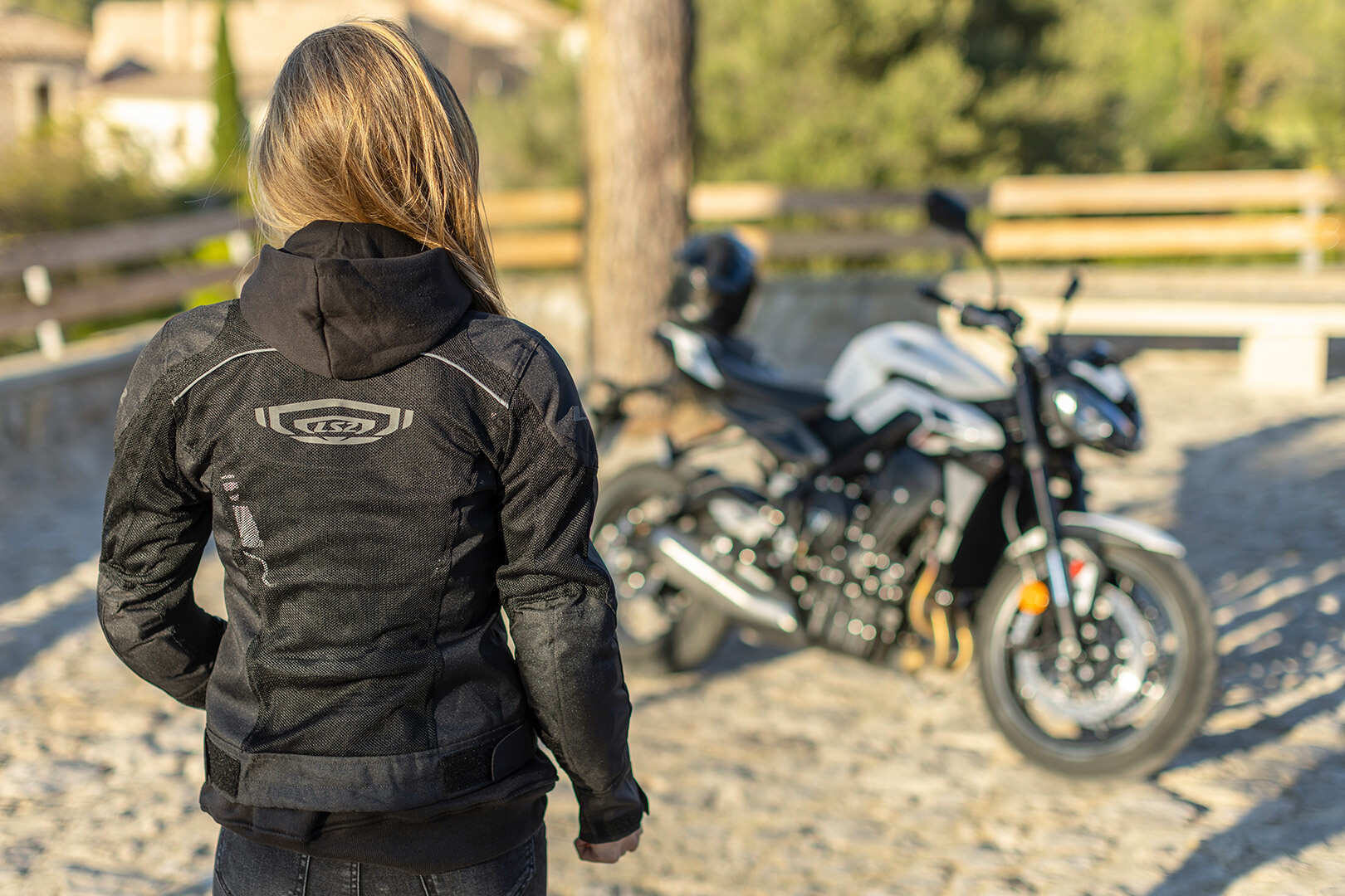 LS2 Airy Ladies Motorcycle Textile Jacket black S Figure 3