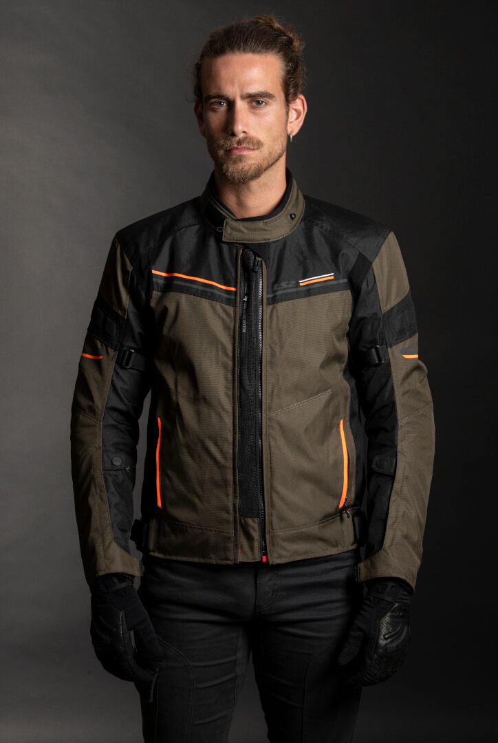 LS2 Shadow Veste textile de moto imperméable Khaki/Noir 5XL Figure 3