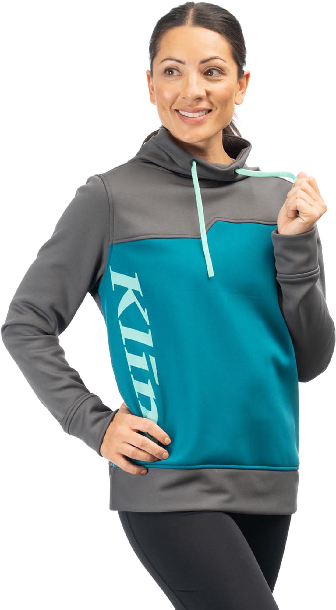 Klim Accelerate Damen Pullover grau/türkis XL Abbildung 1